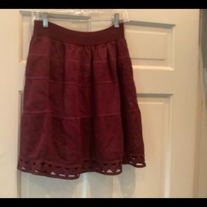 SANDRO like new maroon knit skirt.